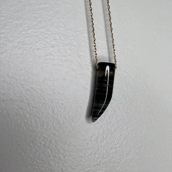 Soixante Neuf Jewelry - Brown Horn Necklace